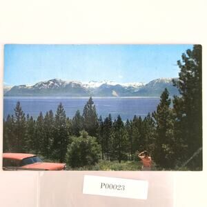 Vintage 1960s Mt Tallac Lake Tahoe California Snow Cross Color Photo Fritz Vibe